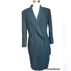90's Forest Green Classiques Petites for Nordstrom Suit